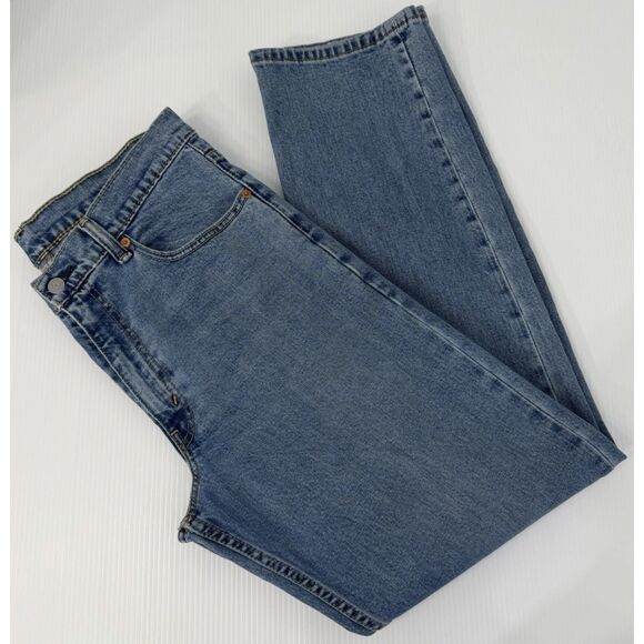Levis 550 Straight Leg Denim Jeans Stretch Men's Size 34 (Fit 34x33) - Picture 3 of 11